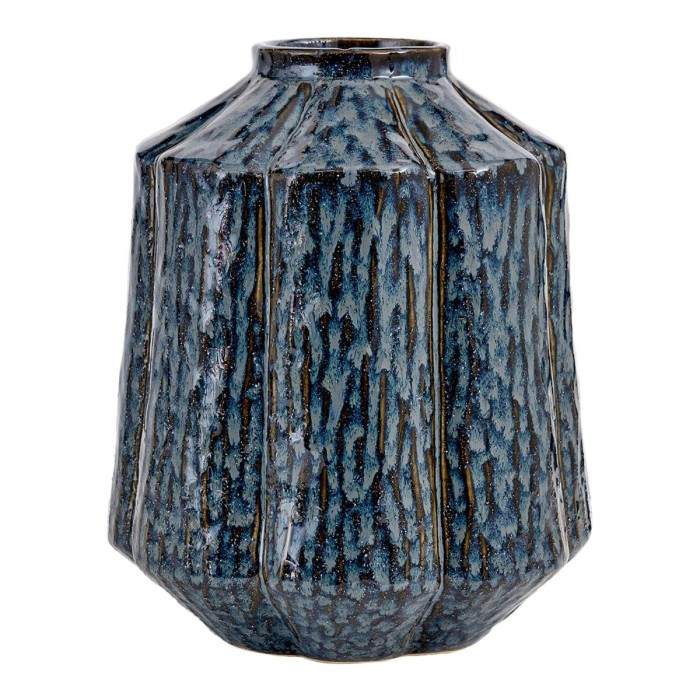 VASO CERAMICA CM.22x22x25 BLU